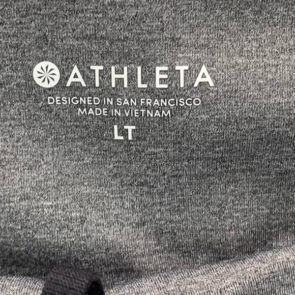 Athleta Essex Hybrid Tights Leggings Women's Heather Gray  -  Size:   LT - Picture 13 of 16